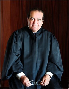 Justice Antonin Scalia: "Please don't make me stand up right now. I"m begging you, please..."